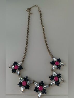 Jcrew Pink & Black Necklace